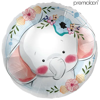 Produktbild von Folienballon Elefant 43 cm Geburtstagsdeko
