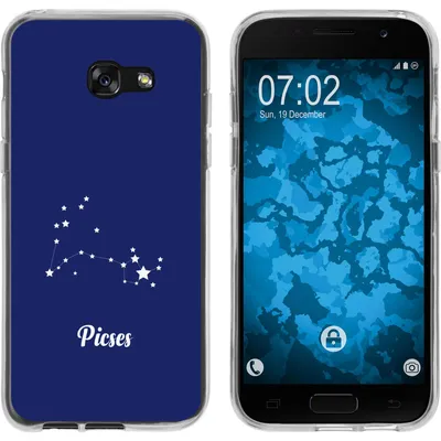 Produktbild von PhoneNatic Case kompatibel mit Samsung Galaxy A7 (2017) Silikon-Hülle SternzeichenPisces M1