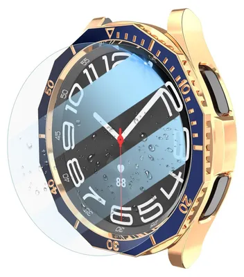 Productafbeelding van Beschermhoes + gehard glas + lunetring voor de Samsung Galaxy Watch 6 Classic 43mm