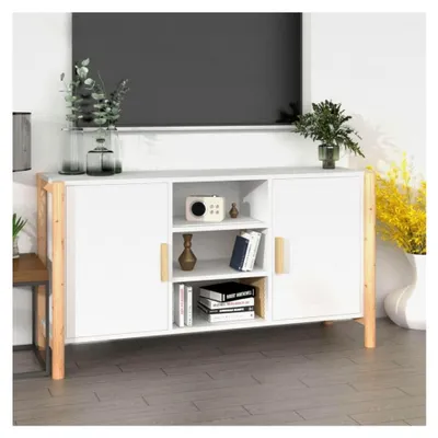 Produktbild von Sideboard in Weiß, 107 x 38 x 60 cm, Holzwerkstoff