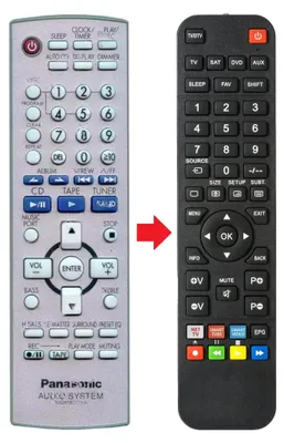 Produktbild von Fernbedienung passend für PANASONIC N2QAYB000008