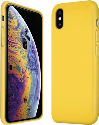 Produktbild von Hülle Apple iPhone X / XS Handy Schutz Cover Silikon Gel Case Handyhülle Tasche, gelb