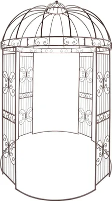 Produktbild von Metall-Pavillon Romance, Dunkelbraun, Ø 200 x 300 cm