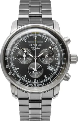 Zeppelin 7680MB-2 Herrenuhr 100 Jahre Zeppelin Stahl/Schwarz 1