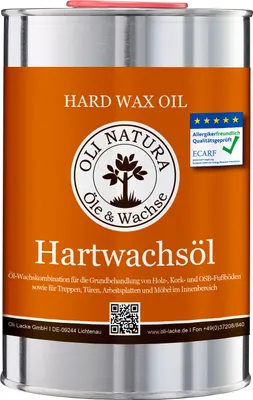 Produktbild von Oli Natura Hartwachsöl, 1 Liter / Natur