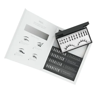 Image de Starter kit pour extensions de cils en grappe à appliquer soi-même à la maison Nanolash FLIRTY