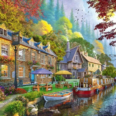 Image de Puzzle Ravensburger, numéro 6, Kühlenallee, 1000 pièces