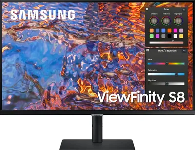Produktbild von Samsung ViewFinity S8 S32B800PXP - S80PB Series - LED-Monitor - 80 cm (32") - 3840 x 2160 4K @ 60 Hz - IPS - 350 cd/m² - 1000:1 - DisplayHDR 600 - 5 ms - HDMI, DisplayPort, USB-C - Schwarz