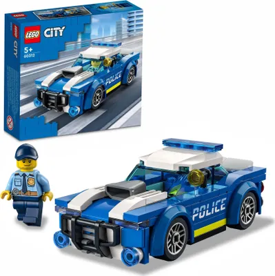 Produktbild von LEGO 60312 City Polizeiauto, Polizei-Spielzeug ab 5 Jahren, Geschenk für Kinder mit Polizisten-Minifigur, Abenteuer-Serie, kreatives Kinderspielzeug für Jungen und Mädchen