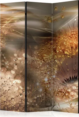 Produktbild von Neuheit! Dekorativer Paravent Raumteiler Trennwand Foto-Paravent Spanische Wand XXL PUSTEBLUME NATUR ABSTRAKT 135x172 cm b-A-0755-z-b