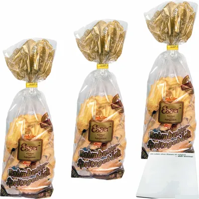 Produktbild von Esser Rahmbutter Spritzgebäck 3er Pack (3x250g Beutel) + usy Block