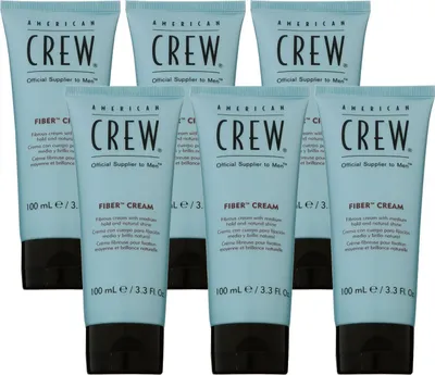 Produktbild von American Crew Fiber Cream 6 x 100 ml Haarcreme mittleren flexiblen Halt Set