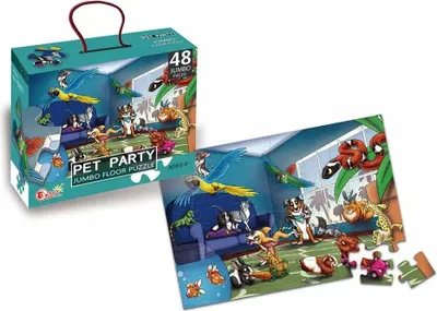 Immagine prodotto di Puzzle 48 pezzi. Jumbo, Pet party