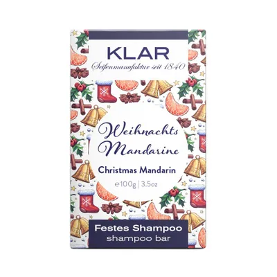 Image de Klar Seifen festes Shampoo Weihnachsmandarine, für geschmeidige Haare