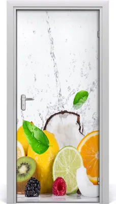Produktbild von Tulup Türaufkleber 95x205 cm Dekorative Aufkleber Selbstklebend Wasserdichte Tapete Abnehmbar Schlafzimmer Wohnzimmer Wohnkultur - Obst