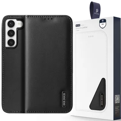 Produktbild von Dux Ducis Hivo Fall Samsung Galaxy S23+ Flip Cover Wallet Stand Rfid Lock Schwarz