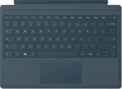 Produktbild von Microsoft Surface Pro Signature Type Cover, QWERTZ, Schweiz, Trackpad, Microsoft, Surface Pro 3 / 4, Blau