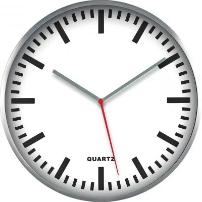 Produktbild von Wanduhr MPM, 2483.7000 - silber/weiß, 30cm