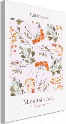 Produktbild von Italienischer Leinwand Leinwandbild - Fall Colors (1 Part) Vertical 80x120 cm Blumen b-C-1024-b-a