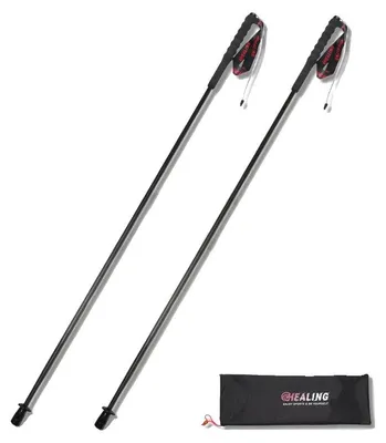 Immagine prodotto di Bastoncini da trekking, ultraleggeri, pieghevoli, 120 cm (47,2 pollici), 2 pezzi