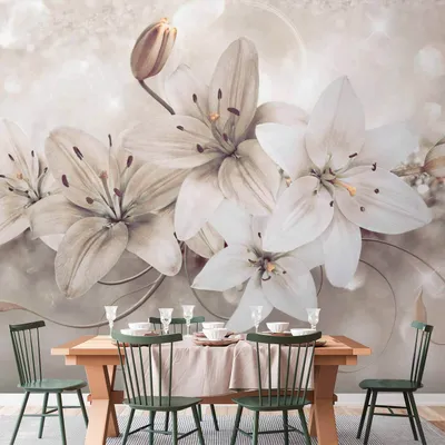 Produktbild von Vlies Fototapete - Diamond Lilies 100x70 cm Blumen b-A-0285-a-b