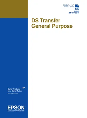 Produktbild von Epson Ds Transfer General A4 Papier Blau  Blau One Size