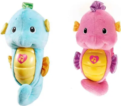 Image de Hippocampe lumineux et berceuse Fisher-Price (bleu). DGH82
