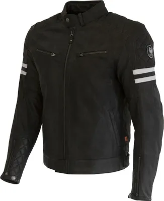 Image de Blouson en cuir de moto Merlin Hixon II D3O, noir, S