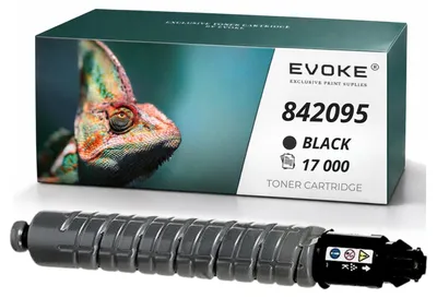 Immagine prodotto di Cartucce compatibili Evoke per la stampante Ricoh MPC-406 306K 842095, colore nero, resa di 17.000 pagine, compatibili con i modelli Aficio MP C306, C307 e C406