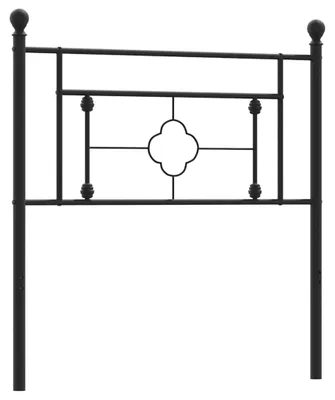 Produktbild von vidaXL Ersatz-Kopfteil Metall Schwarz 100 cm