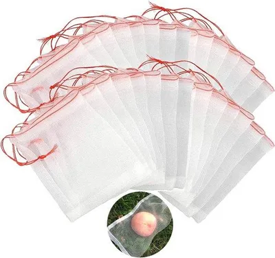 Produktbild von Famanu Schutznetze für Pflanzen - 30 Stück, 30 x 20 cm, rot