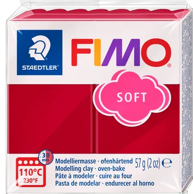 Obrázok produktu pre FIMO, modelína, plastelína čerešňová červená mäkká normálna