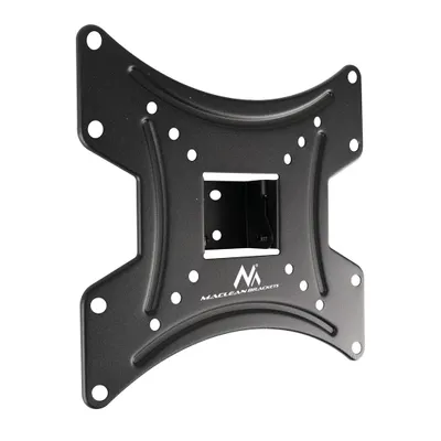 A black TV wall mount bracket is shown against a white background.