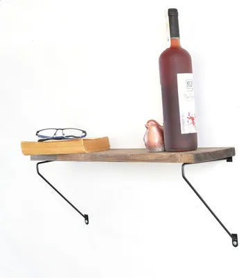 Produktbild von Skye Decor, WR038,Wandregal, Nussbaumfarbe , Schwarz, 100% Fichteholz