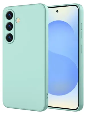 Produktbild von Galaxy S25+ Hülle, Slim Liquid Silikon Gel Gummi Stoßfest Schutzhülle für Samsung Galaxy S25+ Türkis