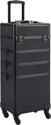Produktbild von Famanu Aluminium 4-in-1 Make-upkoffer - Transportkoffer mit Beautycase