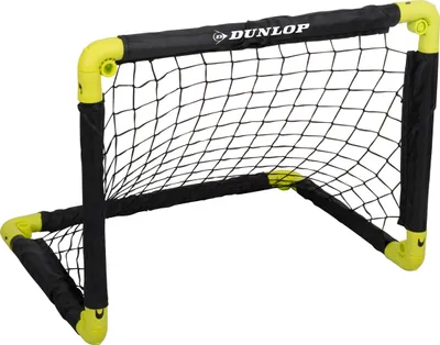 Produktbild von Dunlop Fußballtor - Fussballtor 50 x 44 x 44 cm - Faltbares fußball Tor - Fussballtore für Garten Kinder - Fussball Trainingszubehör für Innen und Außen - Schwarz/Gelb