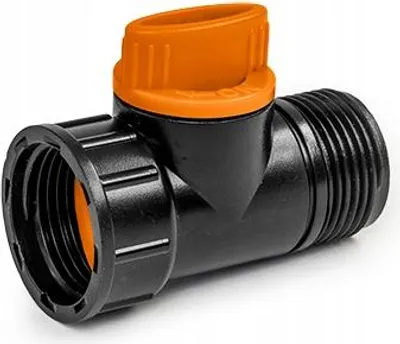 Produktbild von Bradas ECO-PWB2232L Schwarzes Leitungsventil GW/MZ 3/4