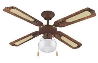 Obrázok produktu pre Fraschetti 496078, Domáci lopatkový ventilátor, Hnedá, Strop, 125 cm, 60 W, 230 V