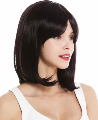 Produktbild von WIG ME UP Perücke schulterlang Longbob Balayage dunkelbraun violette Strähnen VK-3-3HDEEPVIOL