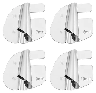 Rollsaum-Nähfuß-Set, 4 Größen (7-10 mm), Edelstahl