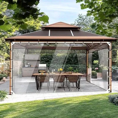Produktbild von Unyqoos transparente® PVC-Plane 2,5 x 2,5 m zum Schutz von Garten und Terrassen