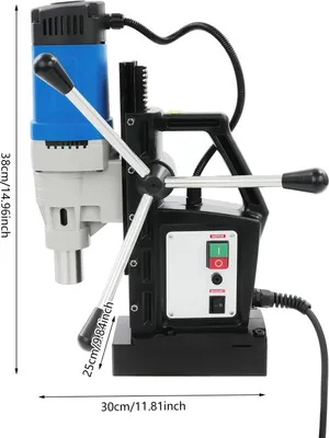 Obrázok produktu pre Magnetická vŕtačka – Morseho kužeľ MT3 – priemer vŕtania 3–28 mm – max. hĺbka vŕtania 50 mm – pre oceľ/kov – hmotnosť 16,63 kg – 45×38×16 cm