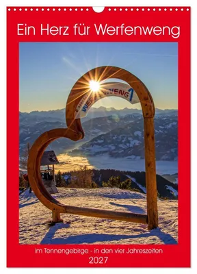 Produktbild von Ein Herz für Werfenweng (Wandkalender 2027 DIN A3 hoch), CALVENDO Monatskalender