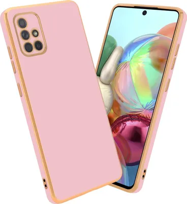 Produktbild von Cadorabo Schutzhülle für Samsung Galaxy A51 4G / M40s Hülle in Rosa Handyhülle TPU Silikon Kameraschutz Etui Case