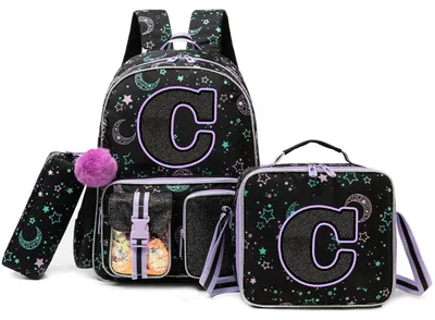 Image de Omgoods - Ensemble de 3 sacs à dos ergonomiques pour l'école, modèle fille
