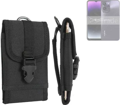 Produktbild von K-S-Trade Holster Handy Hülle kompatibel mit Oukitel C32 Holster Handytasche Gürtel Tasche Schutz Hülle Robust Outdoor schwarz