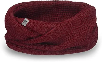 Produktbild von Strickschal Herren H16025 Rundschal Winter Loop Schal für Herren | weiches gestricktes Schlauchschal | warm (Rot)