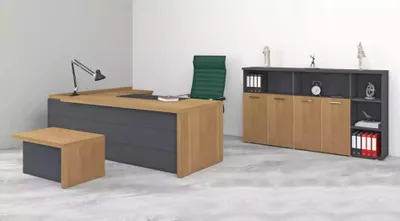 Produktbild von Arbeitszimmer Garnitur Schreibtisch Schränke Couchtisch Büroeinrichtung