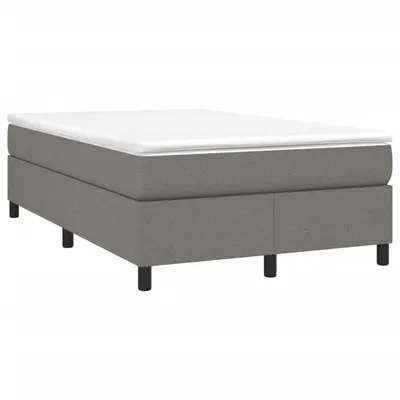 Produktbild von vidaXL Boxspringbett mit Matratze Dunkelgrau 120x190 cm Stoff